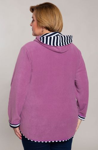 Violetinis vilnonis megztinis