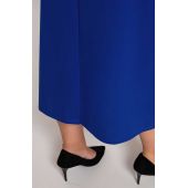 Klasikinis rugiagėlių spalvos midi sijonas