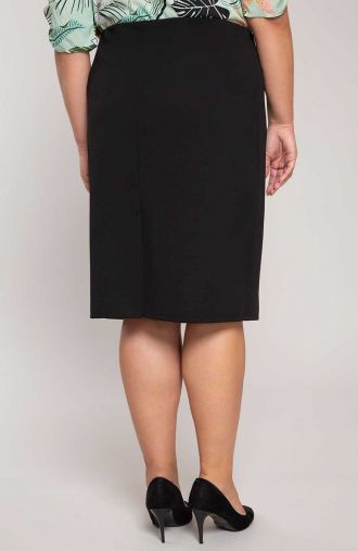 Paprastas klasikinis juodas sijonas