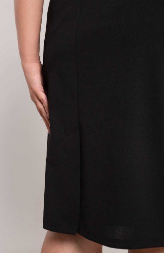 Paprastas klasikinis juodas sijonas