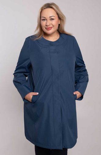 Elegantiškas tamsiai mėlynas paltukas