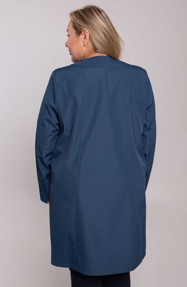 Elegantiškas tamsiai mėlynas paltukas