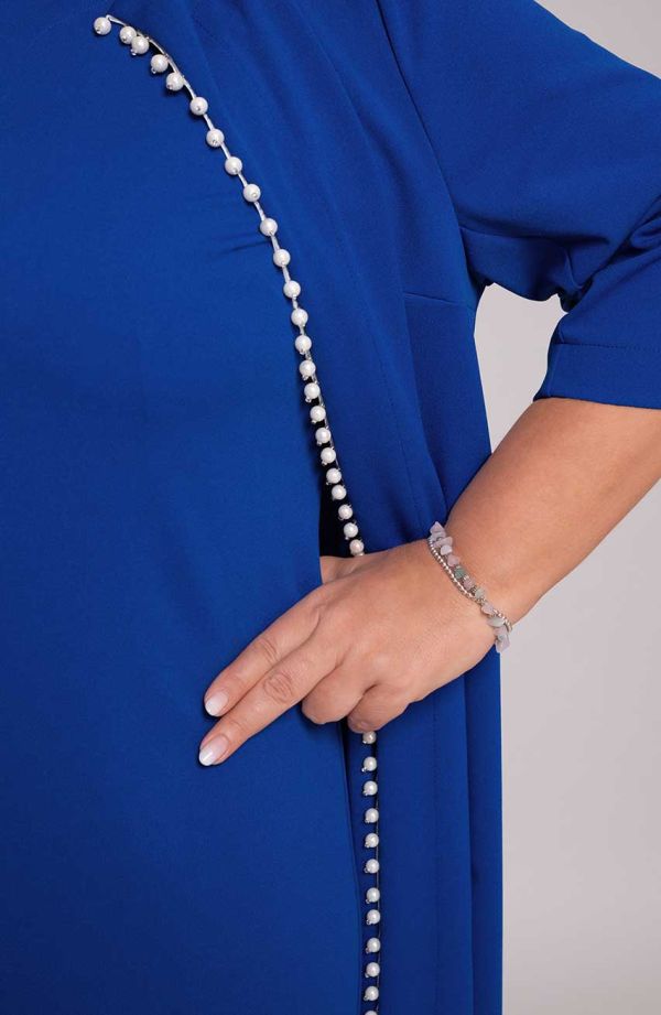 Rugiagėlių mėlynos spalvos rinkinys su dekoratyviniais perlais