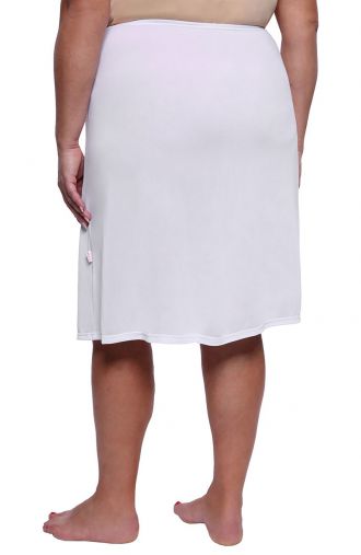 Lygus apatinis baltos spalvos sijonas