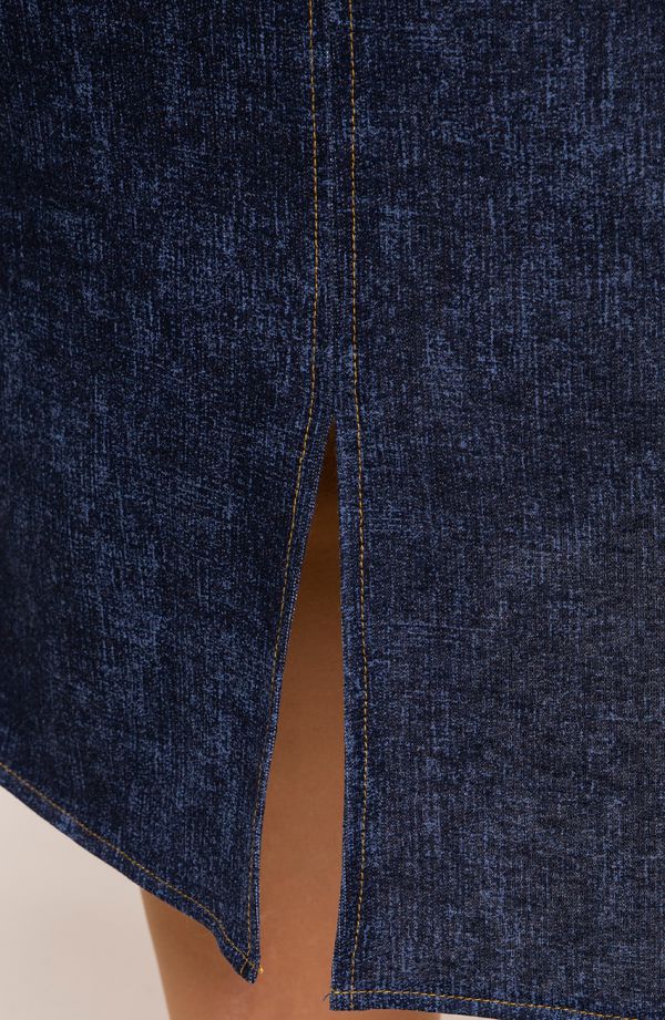 Rozkloszowana spódnica w kolorze jeansu
