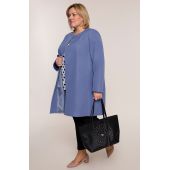 Elegantiškas mėlynos spalvos paltas