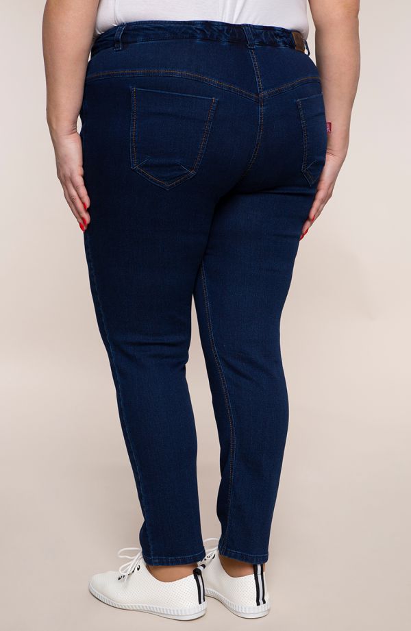 Spodnie z jeansu z dopasowaną nogawką